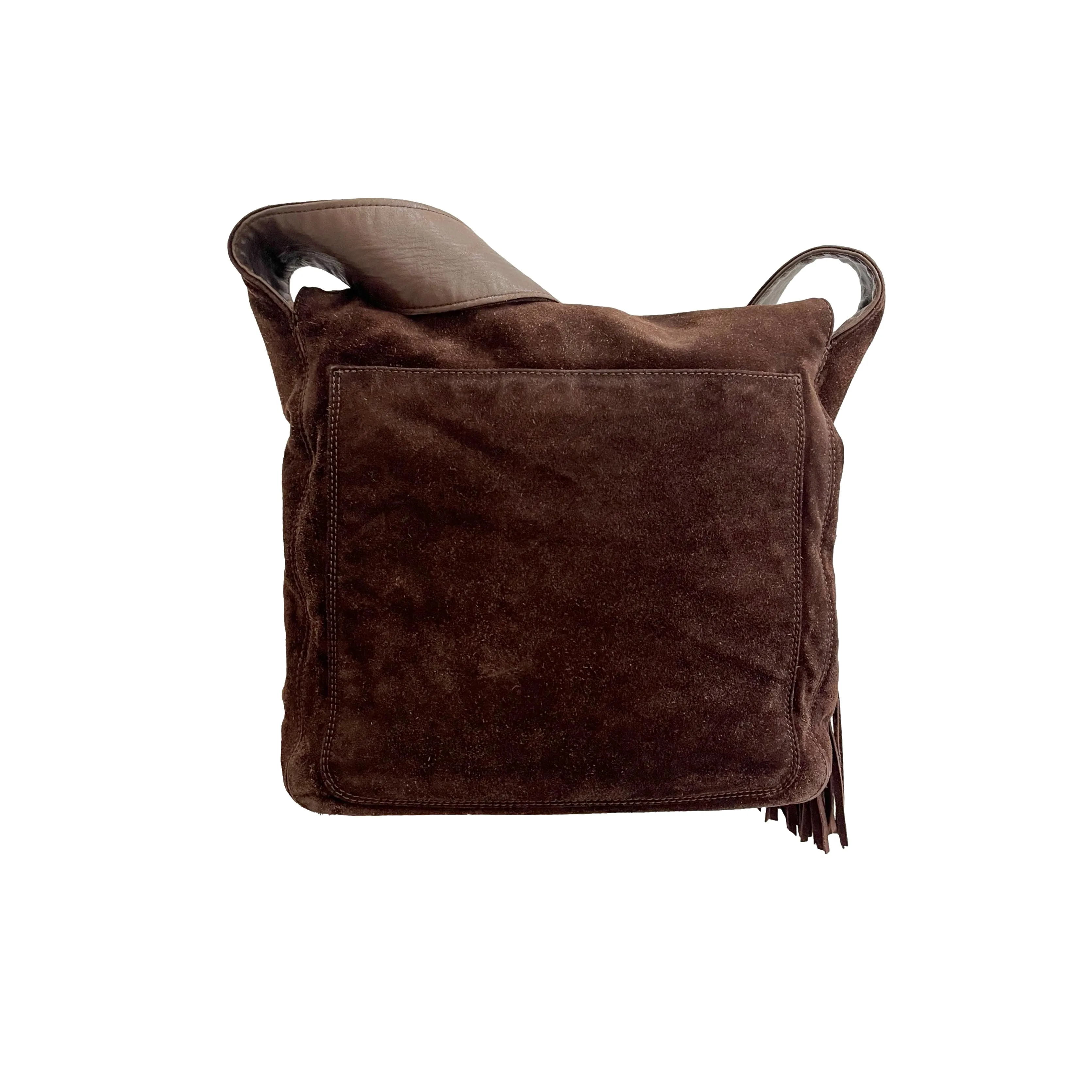 Chanel Brown Suede Shoulder Bag