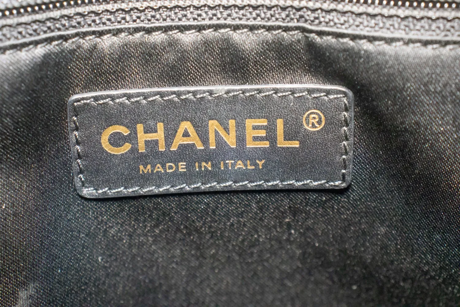 CHANEL Caviar GST 13" Grand Shopping Tote Chain Shoulder Bag Black m14