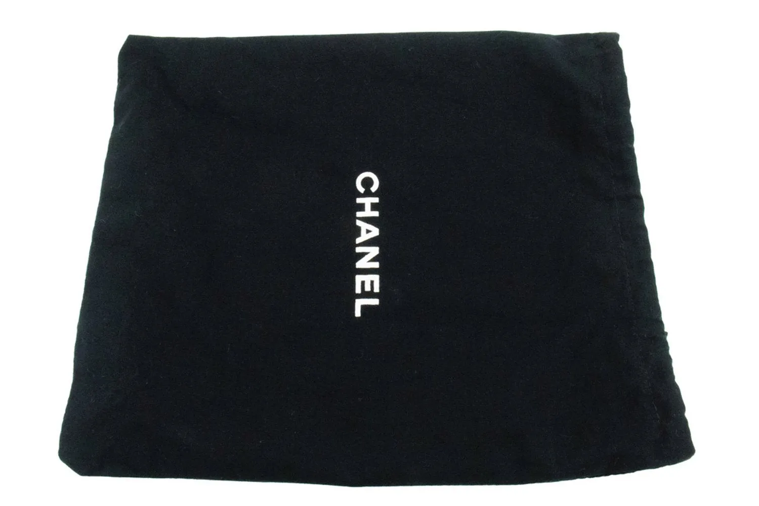 CHANEL Classic Double Flap 10" Chain Shoulder Bag Black Lambskin k74