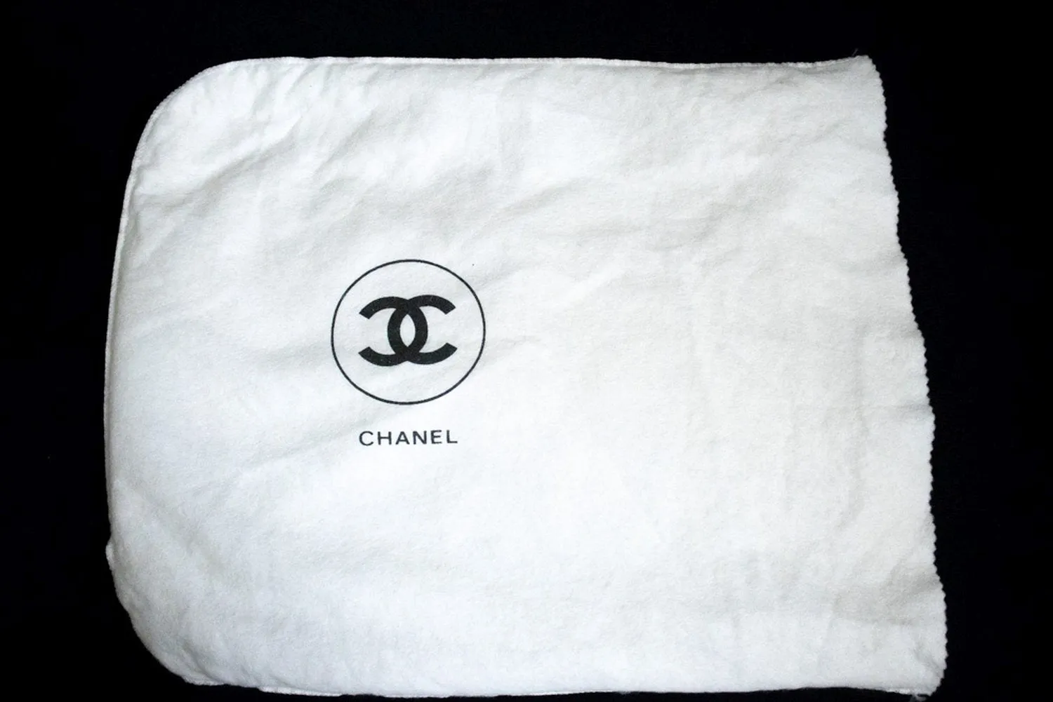 CHANEL Classic Double Flap 10" Chain Shoulder Bag Black Lambskin m75