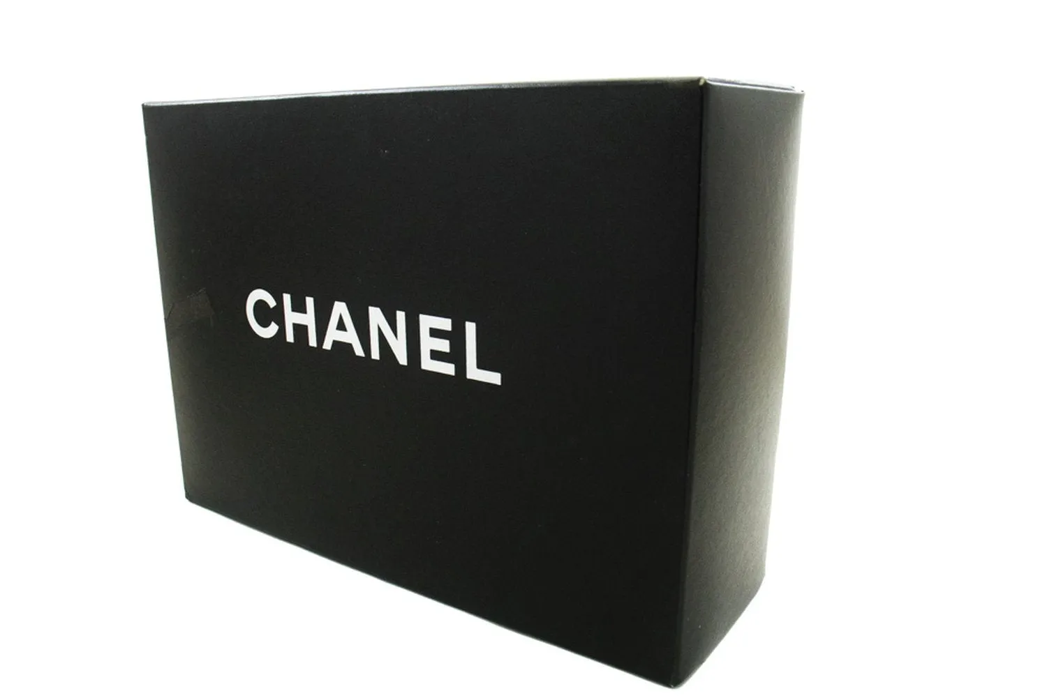 CHANEL Classic Double Flap 10" Chain Shoulder Bag Black Lambskin p32