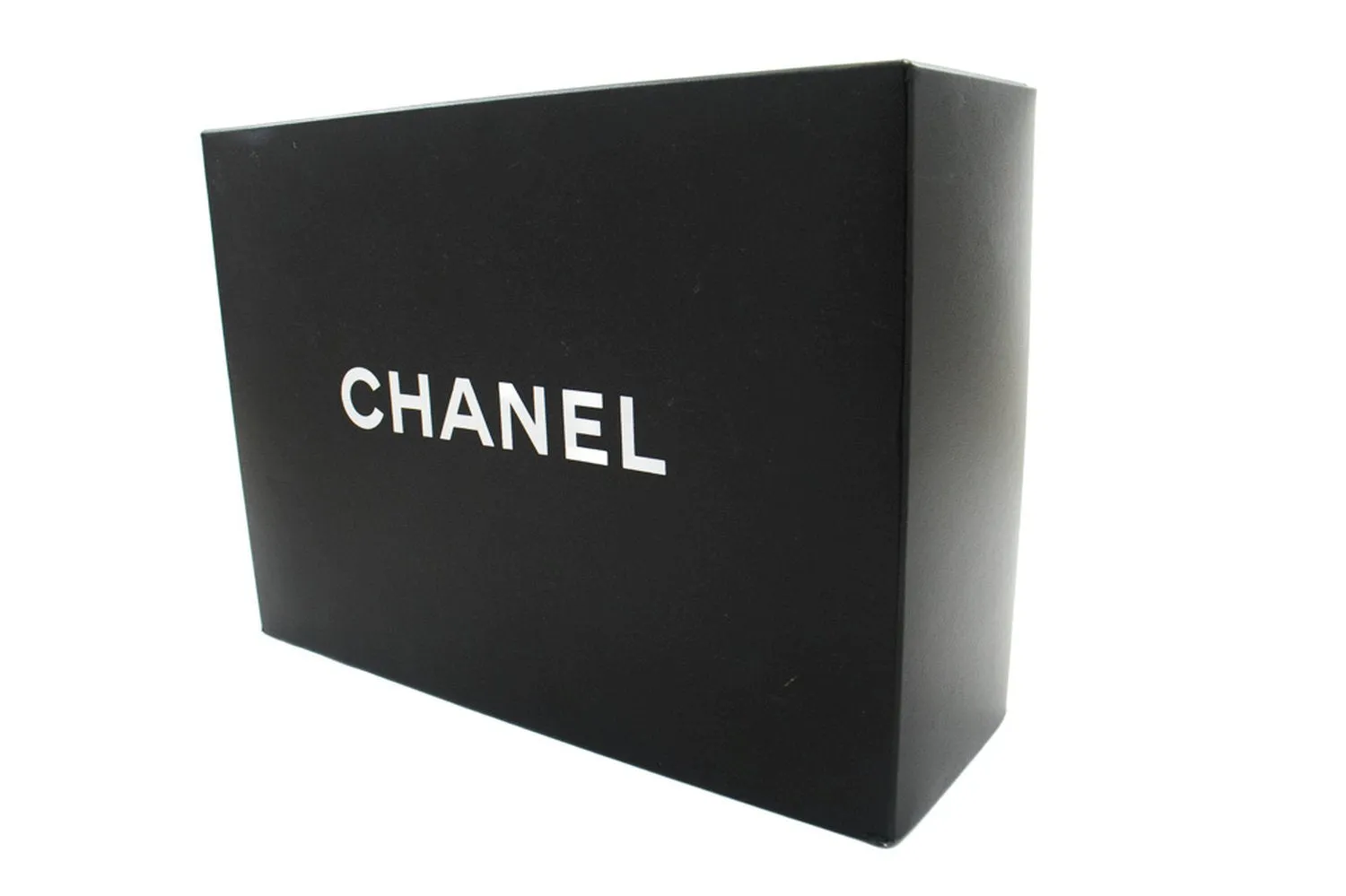 CHANEL Classic Double Flap 9" Chain Shoulder Bag Black Lambskin L43