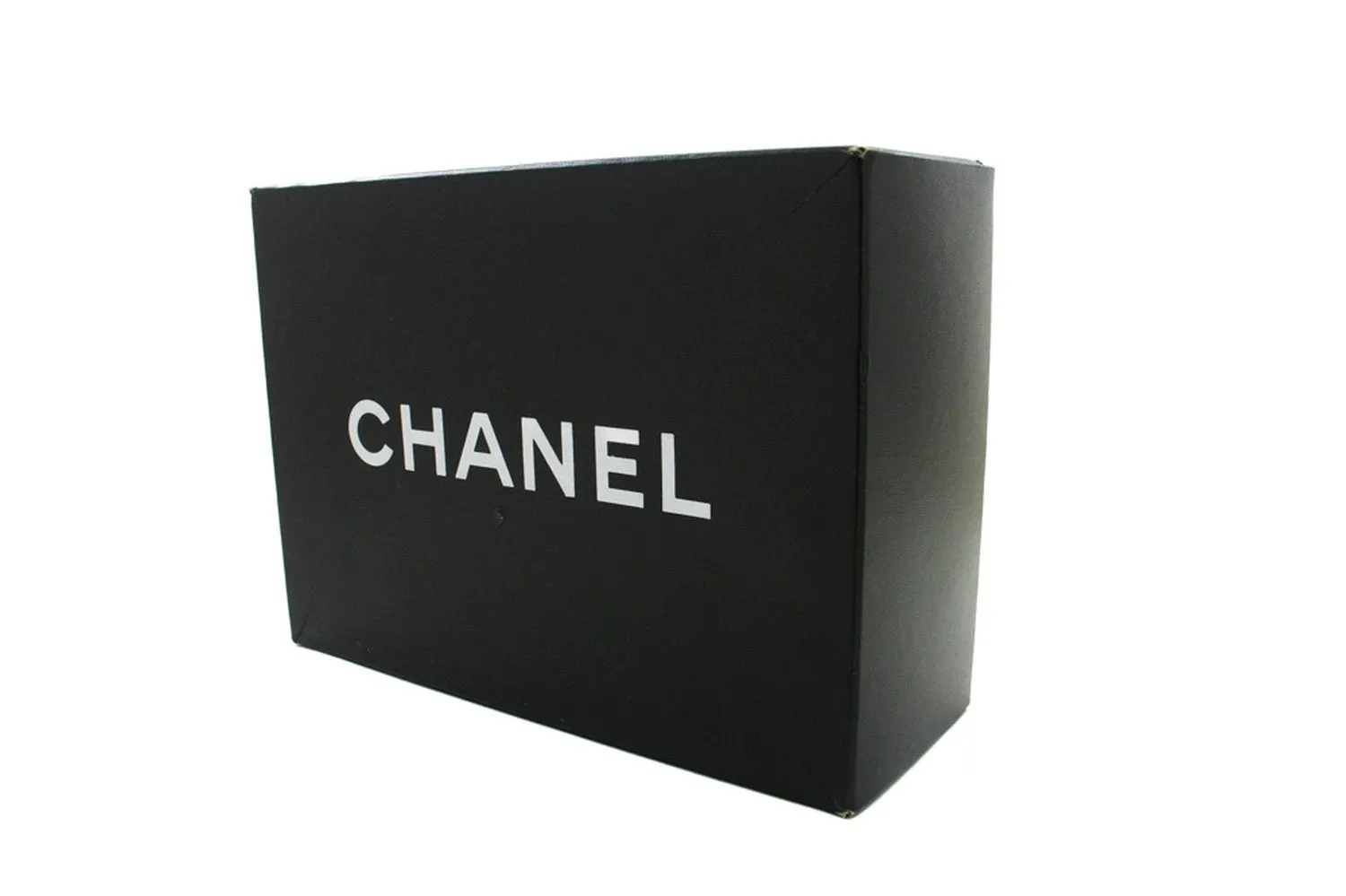 CHANEL Classic Double Flap 9" Chain Shoulder Bag Black Lambskin L63