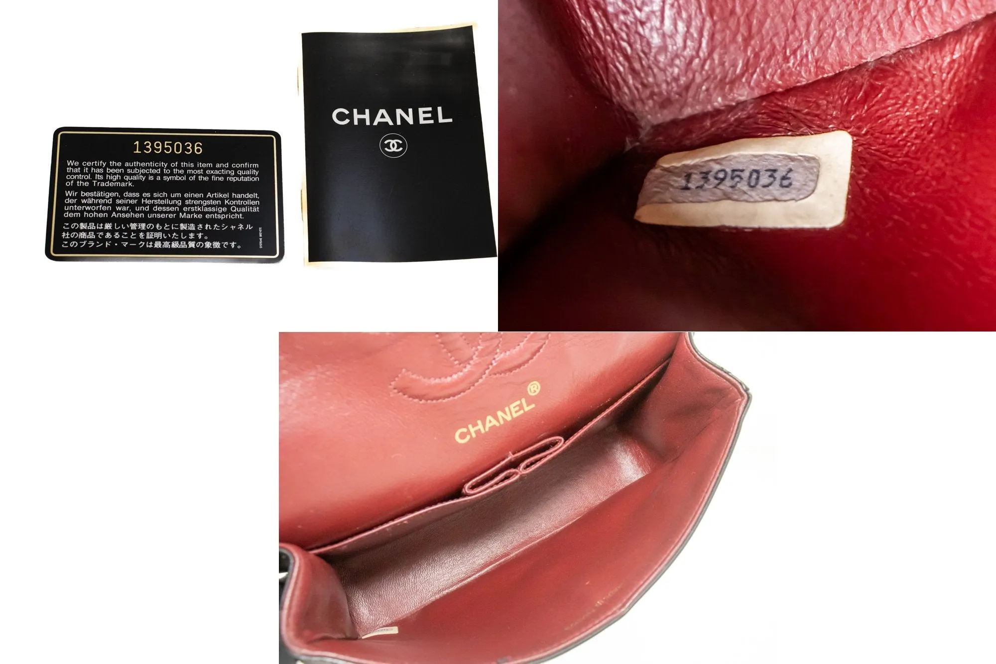 CHANEL Classic Double Flap 9" Chain Shoulder Bag Black Lambskin p02