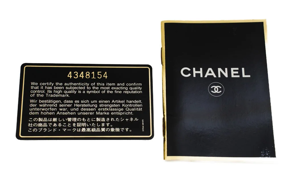 CHANEL Classic Large 11" Chain Shoulder Bag Flap Black Lambskin L95