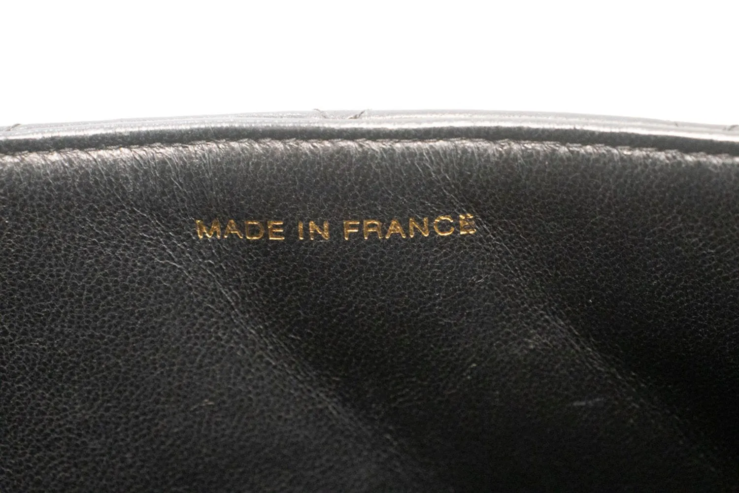CHANEL Classic Large 11" Chain Shoulder Bag Flap Black Lambskin L95