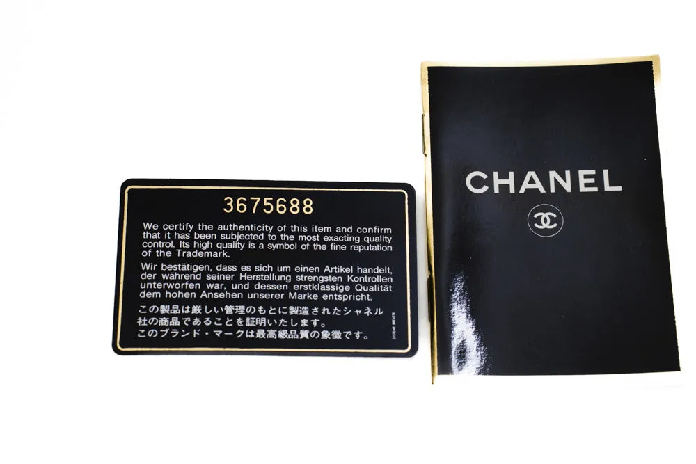 CHANEL Classic Large 13" Flap Chain Shoulder Bag Black Lambskin m36