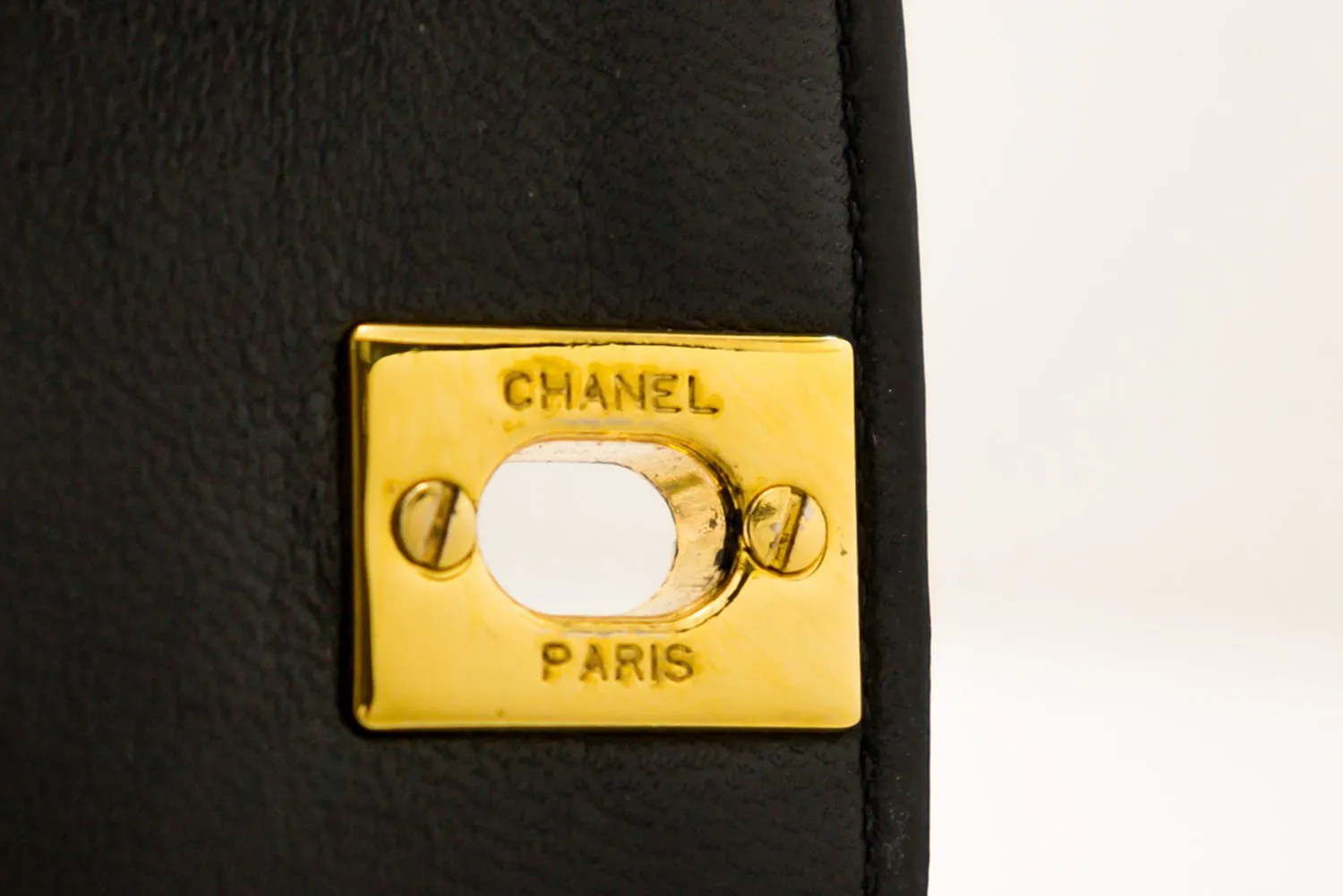 CHANEL Diana Flap Chain Shoulder Bag Black Quilted Lambskin Purse h32
