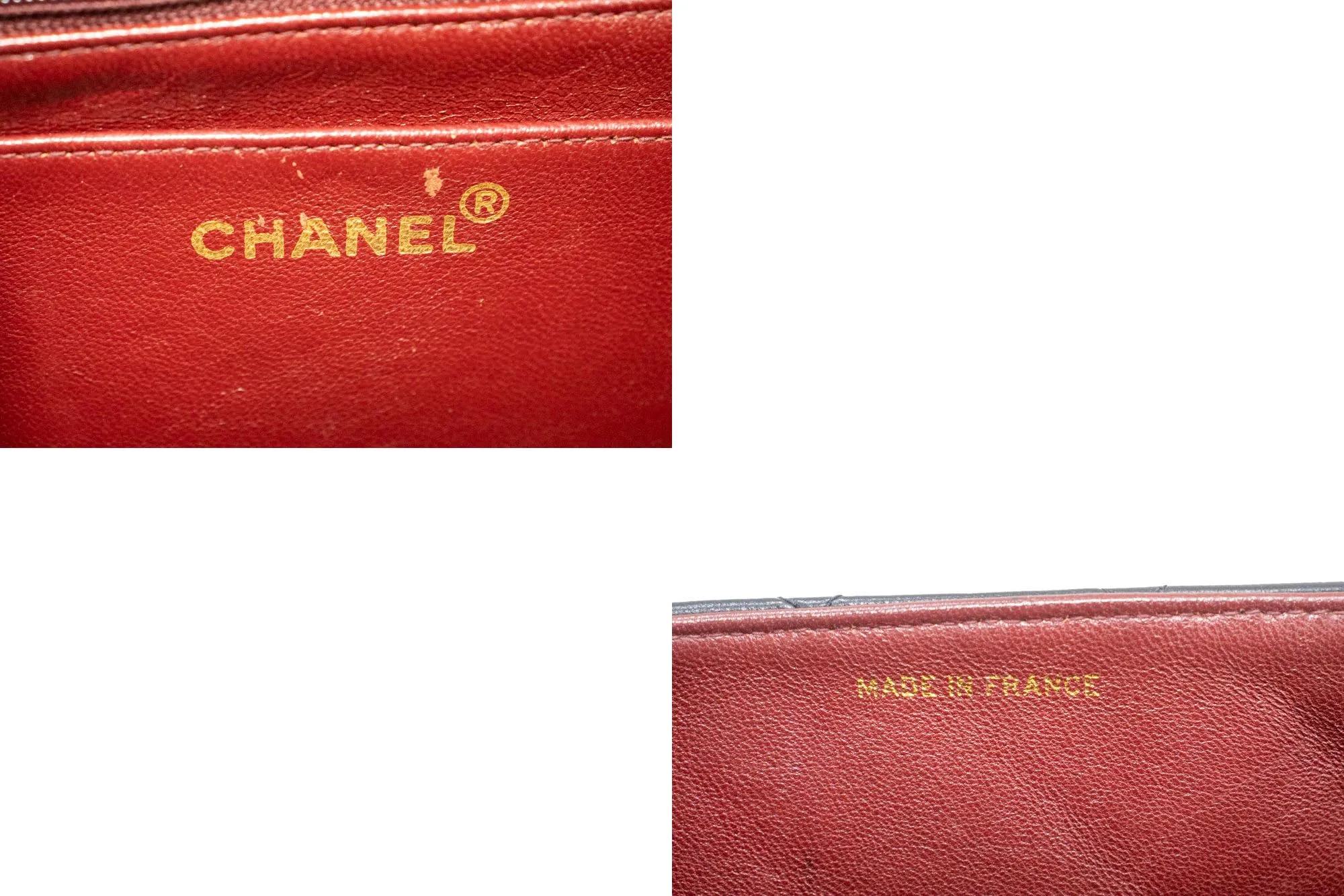 CHANEL Diana Flap Chain Shoulder Bag Black Quilted Lambskin Purse p47