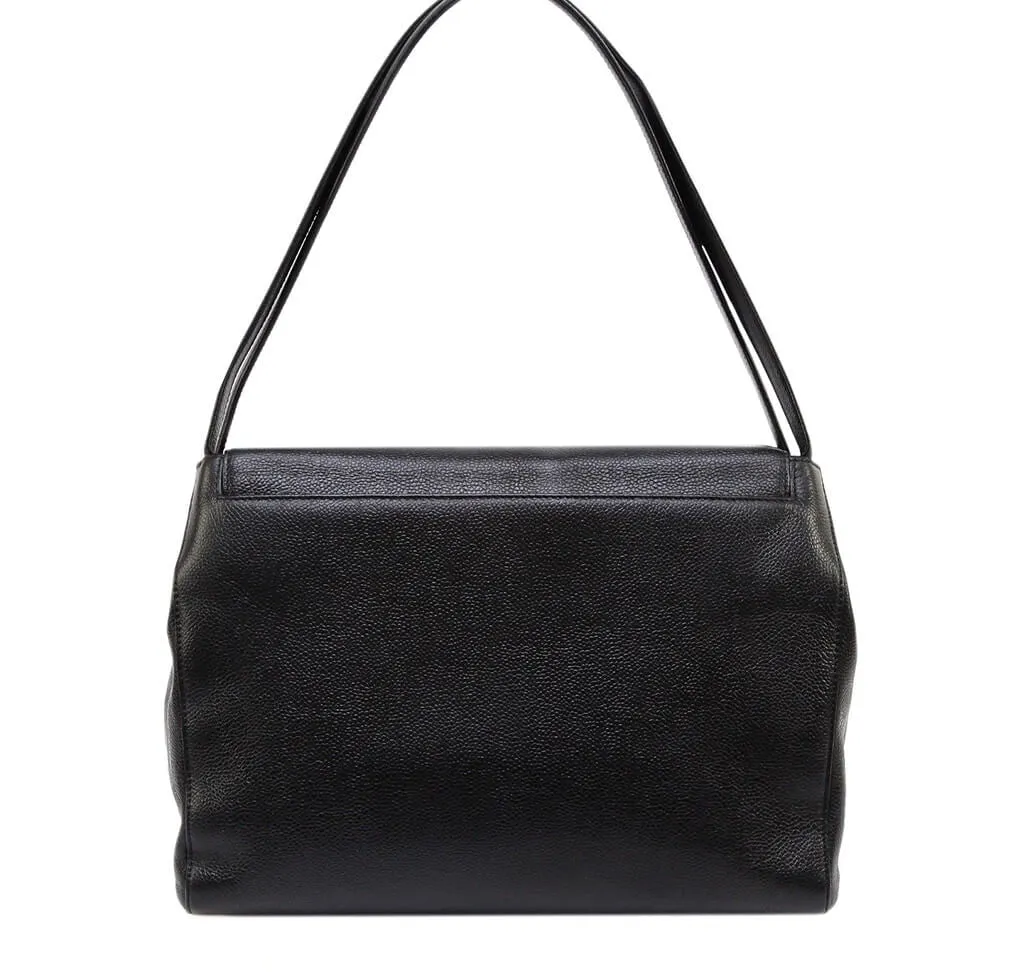 Chanel Flap Bag Black Caviar Gold Hardware