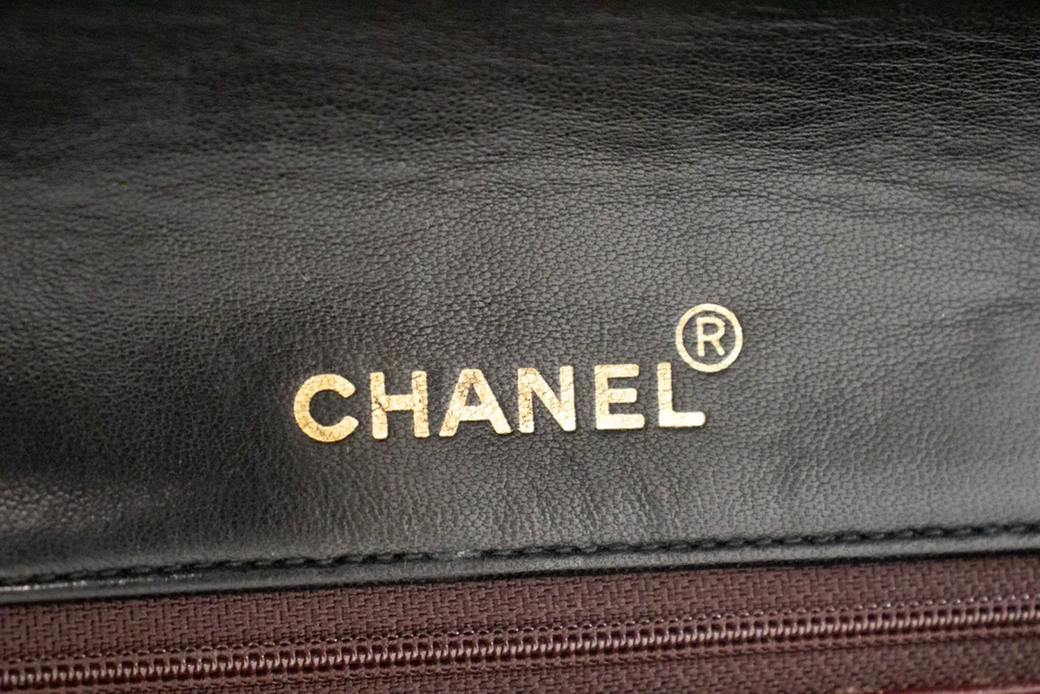 CHANEL Full Flap Chain Shoulder Bag Black Quilted Lambskin L58