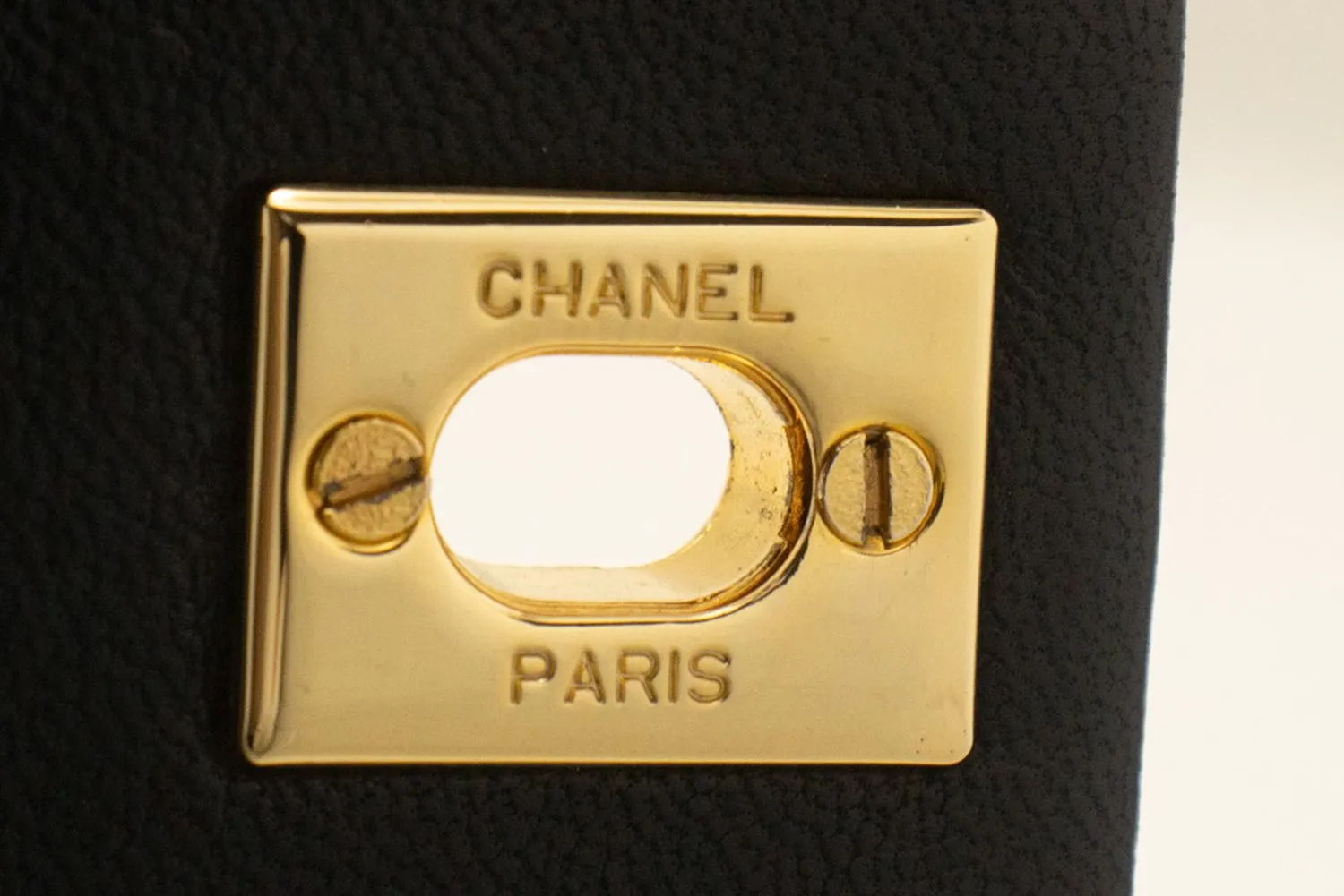 CHANEL Full Flap Chain Shoulder Bag Black Quilted Lambskin Leather n16
