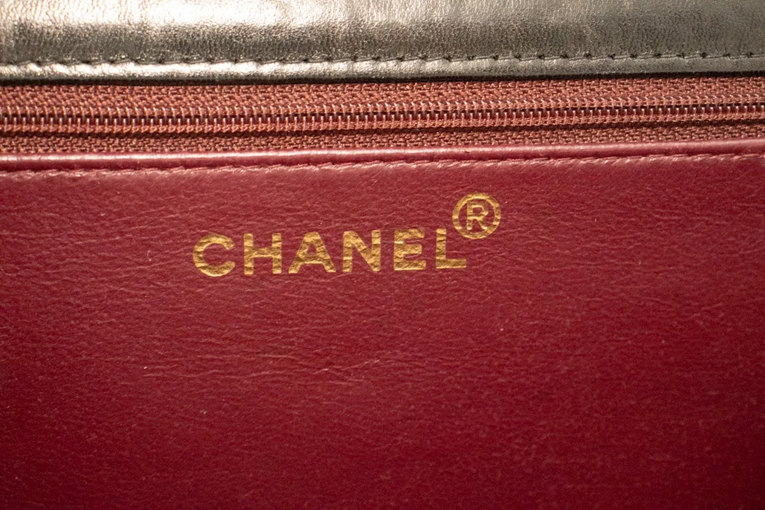 CHANEL Full Flap Chain Shoulder Bag Clutch Black Quilted Lambskin n43