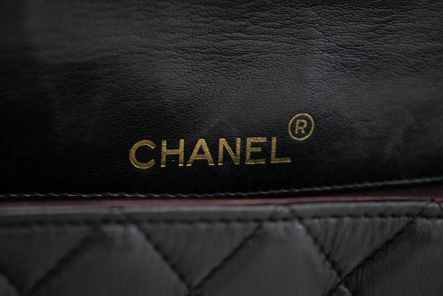 CHANEL Half Moon Chain Shoulder Bag Crossbody Black Quilted Flap j18