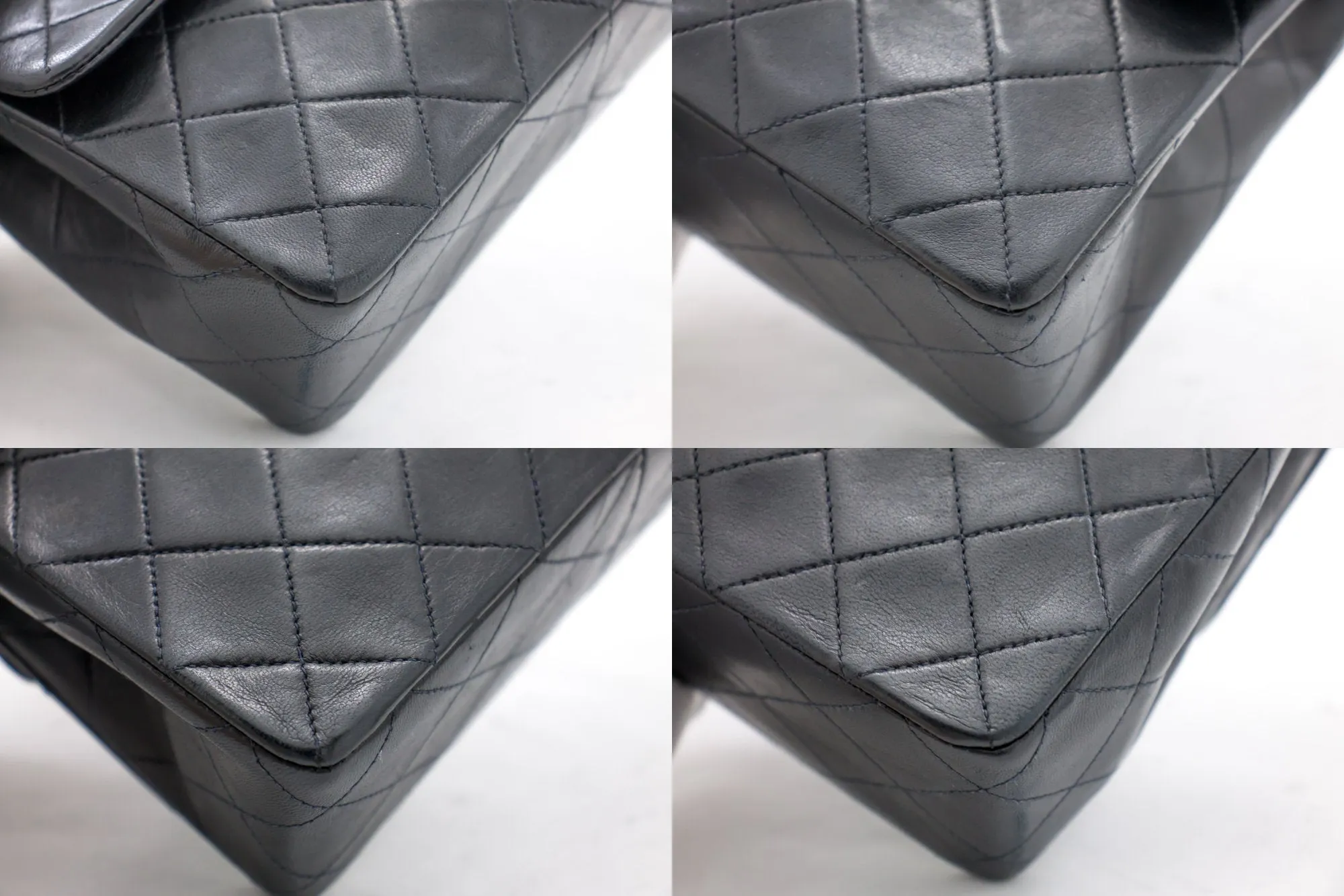 CHANEL Mini Square Small Chain Shoulder Bag Crossbody Black Quilt h15