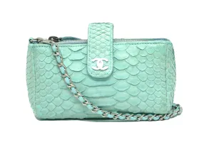 Chanel Rare Blue Python Micro Mini