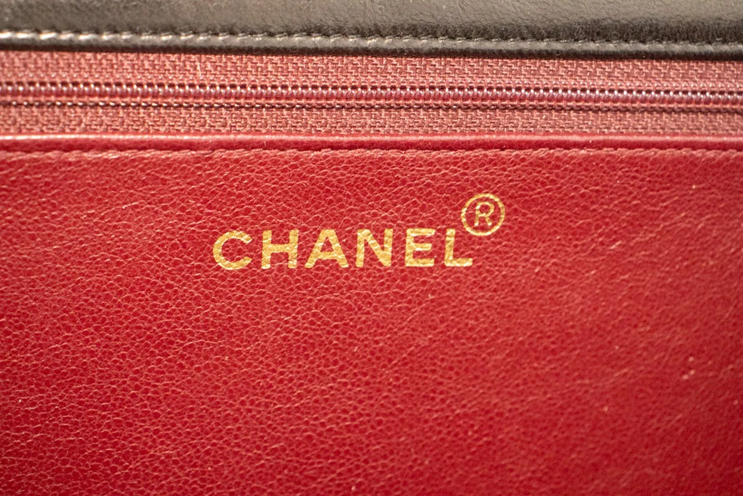 CHANEL Small Chain Shoulder Bag Clutch Black Quilted Flap Lambskin L81