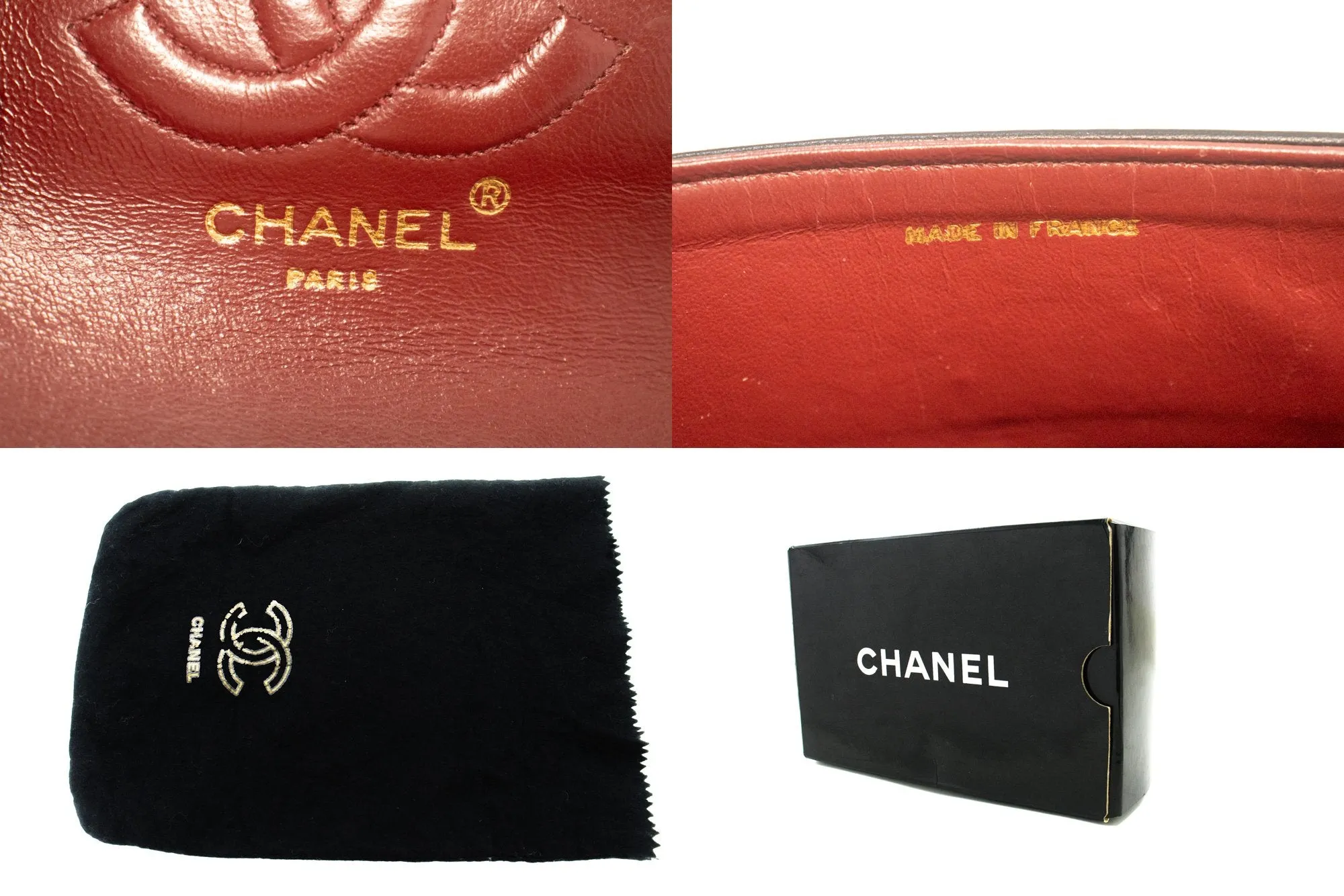 CHANEL Small Single Flap Chain Shoulder Bag Black Quilted Lambskin m99