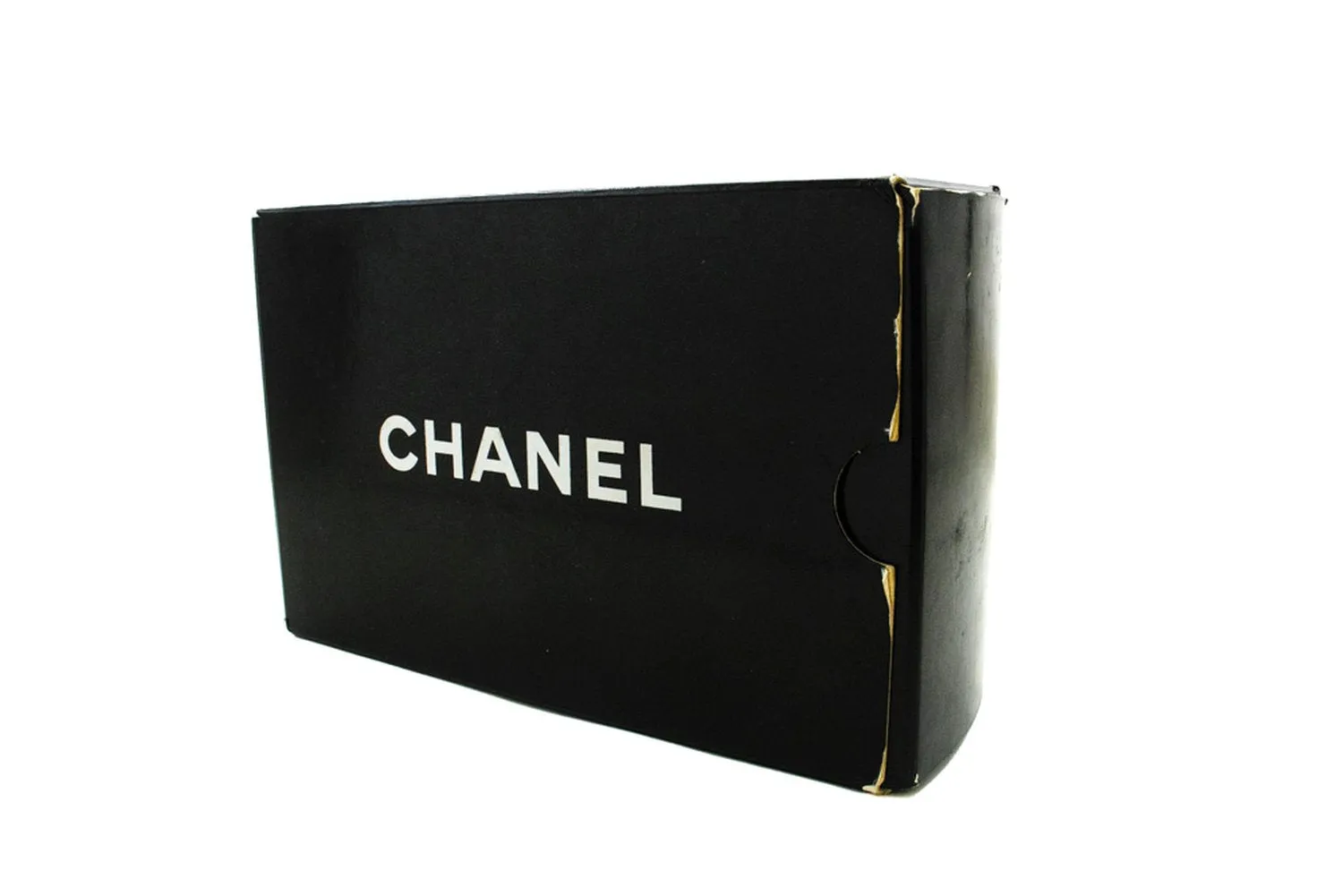 CHANEL Vintage Full Flap Chain Shoulder Bag Black Quilted Lambskin n23