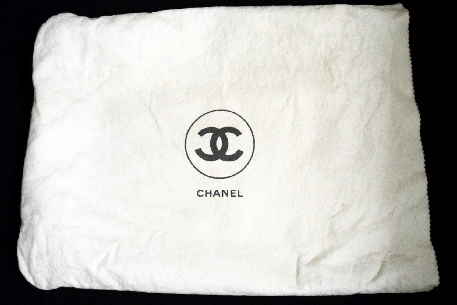 CHANEL Vintage Tassel Chain Shoulder Bag Black Quilted Zipper Lamb n19