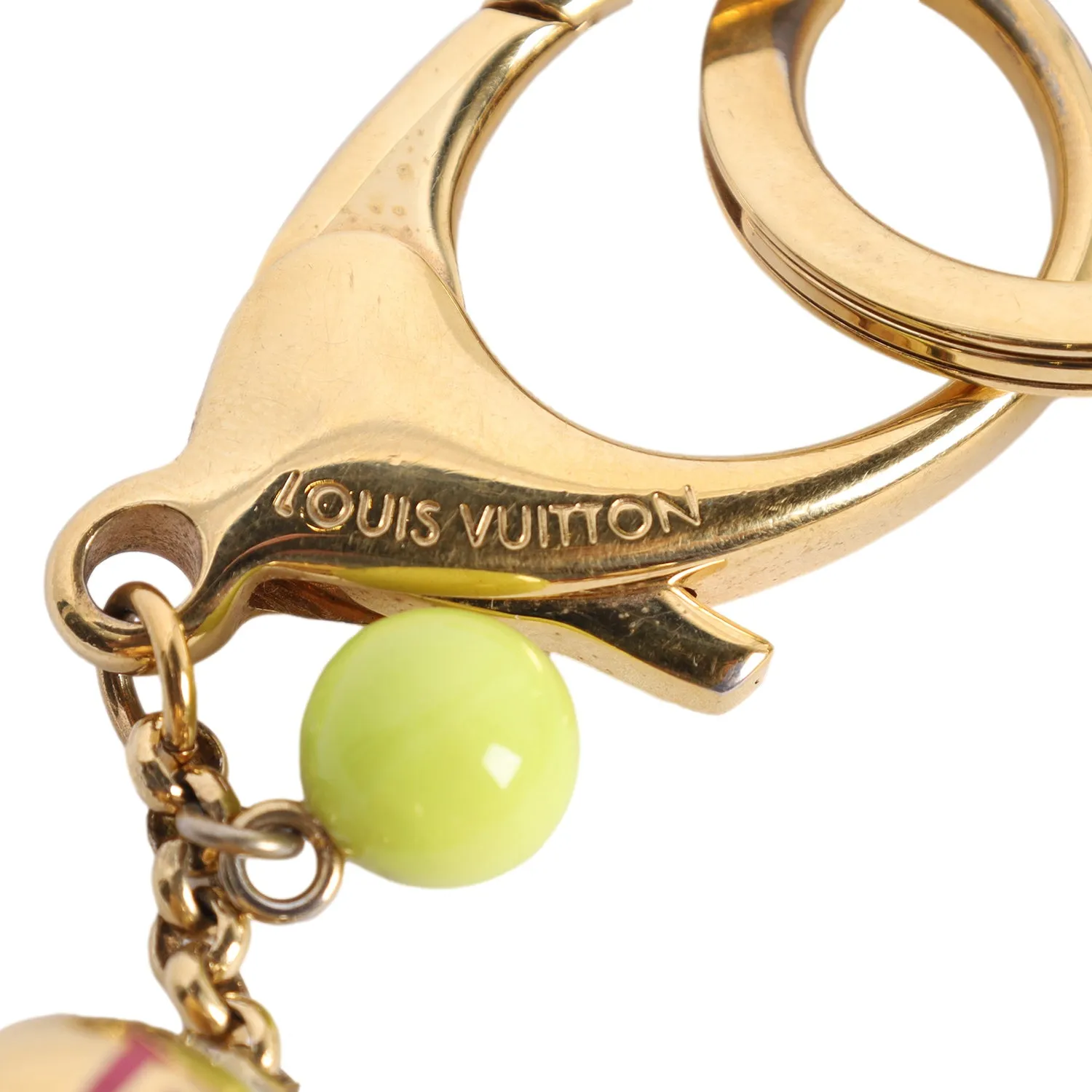 Charm Porto Cre Chenne Grullo Enamel Gold Chain Bag Charm