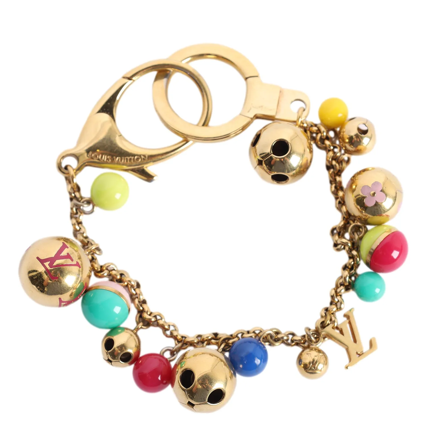 Charm Porto Cre Chenne Grullo Enamel Gold Chain Bag Charm