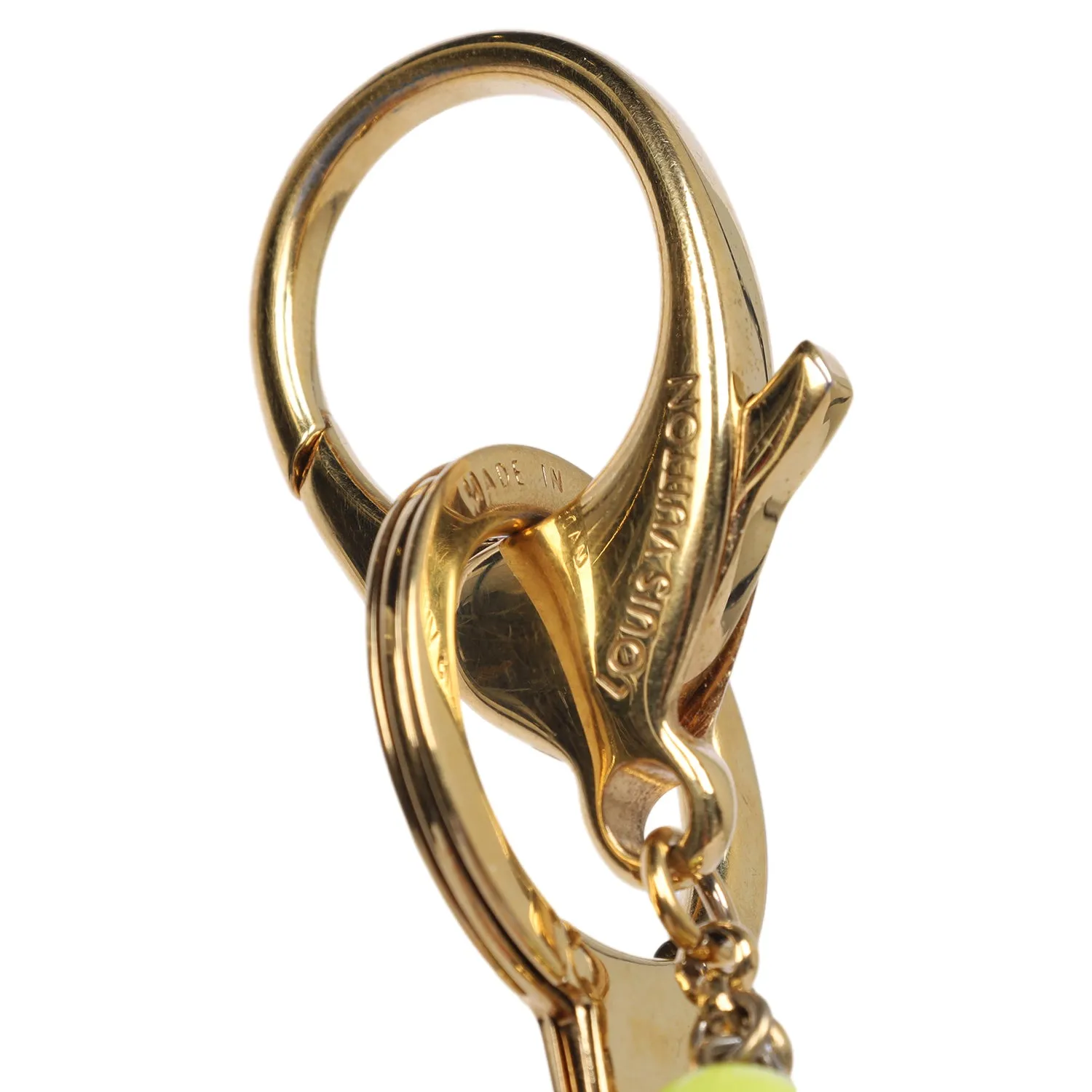 Charm Porto Cre Chenne Grullo Enamel Gold Chain Bag Charm