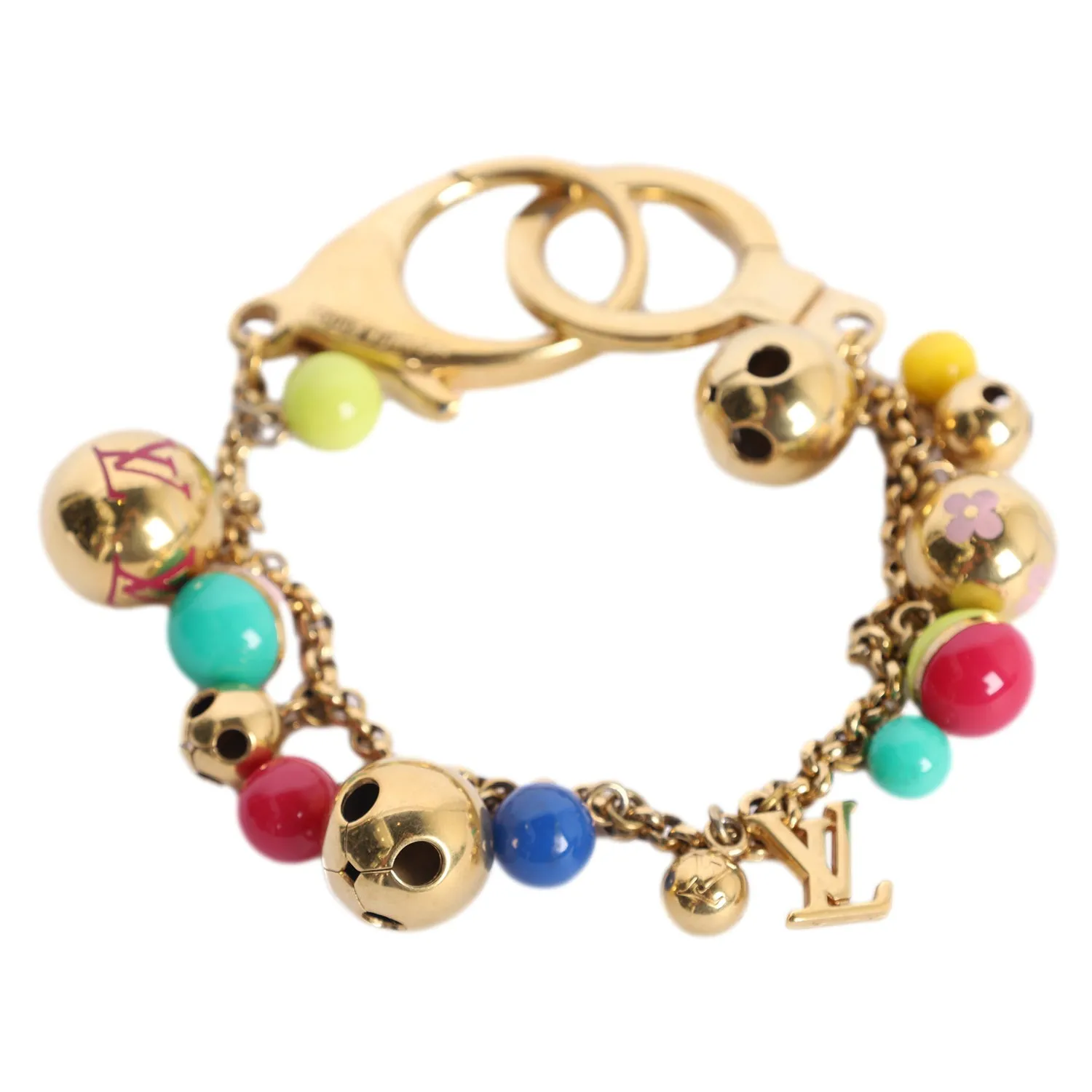 Charm Porto Cre Chenne Grullo Enamel Gold Chain Bag Charm