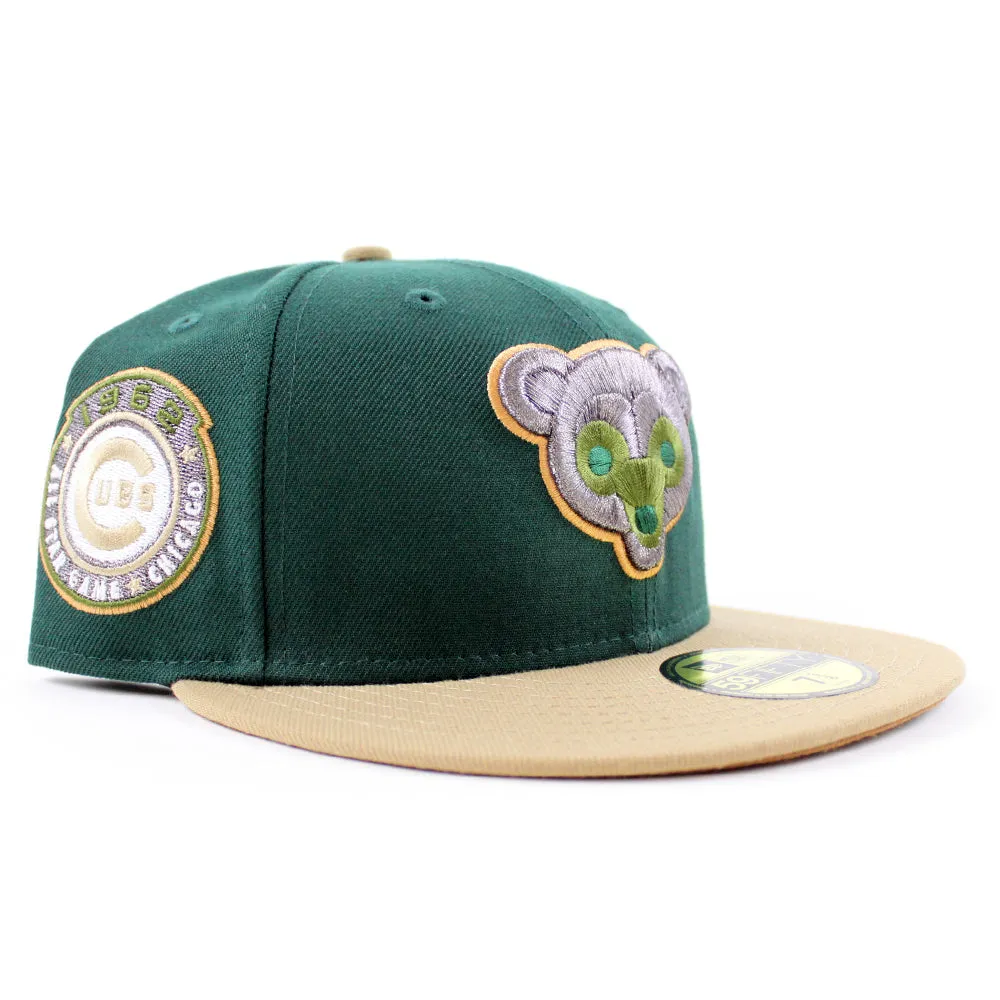 Chicago Cubs 1962 All Star Game New Era 59Fifty Fitted Hat (Dark Green Khaki Bronze Under brim)
