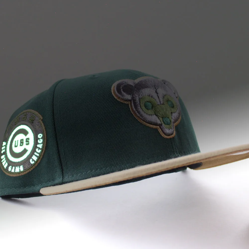 Chicago Cubs 1962 All Star Game New Era 59Fifty Fitted Hat (Dark Green Khaki Bronze Under brim)