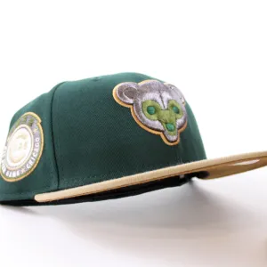 Chicago Cubs 1962 All Star Game New Era 59Fifty Fitted Hat (Dark Green Khaki Bronze Under brim)