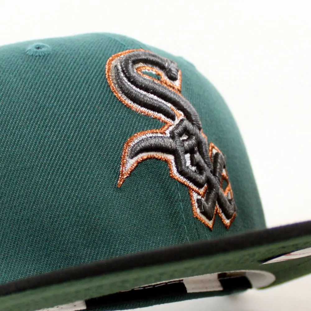 Chicago White Sox 2003 All Star Game New Era Fitted 59Fifty Hat (Pine Green Black Mountain Green Under Brim)
