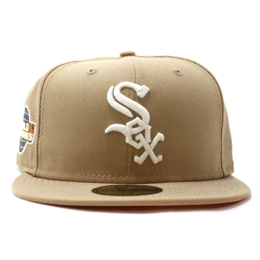 Chicago White Sox 2005 World Series New Era 59Fifty Fitted Hat (GITD Camel Peach Under Brim)