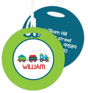 Choo Choo Train Personalized Bag Tag