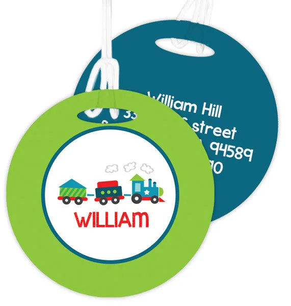 Choo Choo Train Personalized Bag Tag