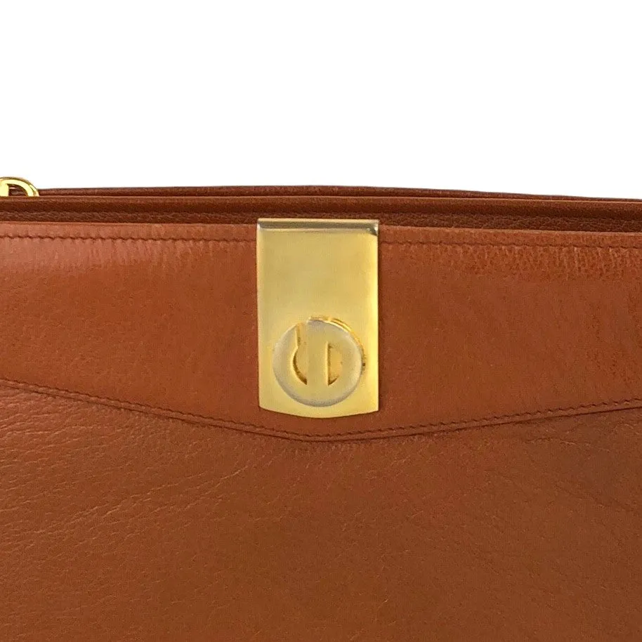 Christian Dior CD Logo Shoulder bag Brown Vintage bj5zjy