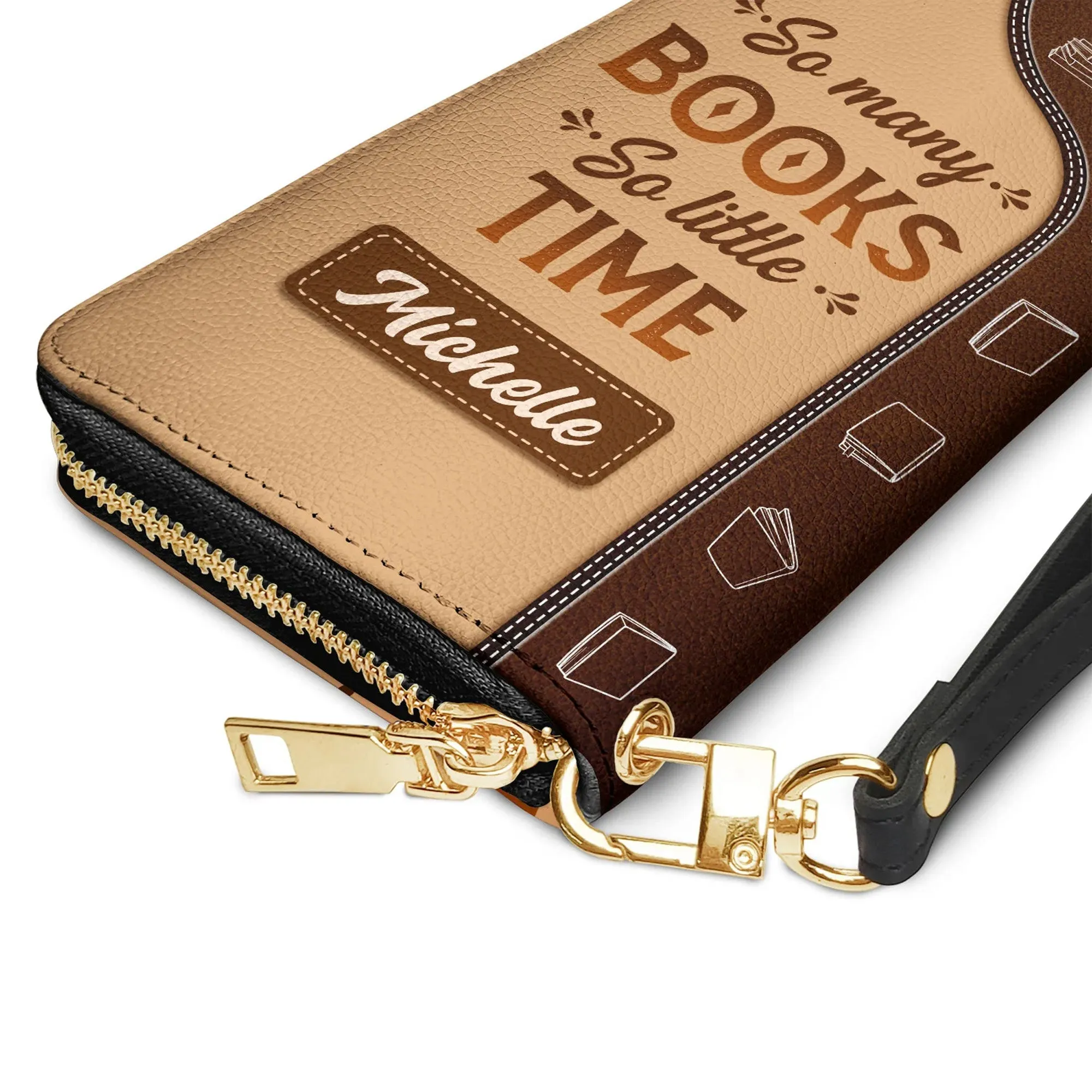 Christianartbag Clutch Purse, So Many Books So Little Time Clutch Purse For Women, Personalized Name, Christian Gifts For Women, CAB02050124.
