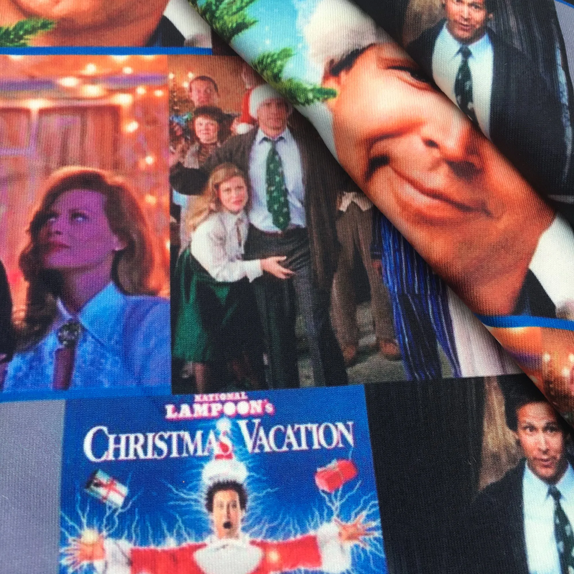 christmas day printed fabric