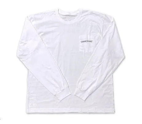 Chrome Hearts "USA Shoulder Logo" L/S Tee White