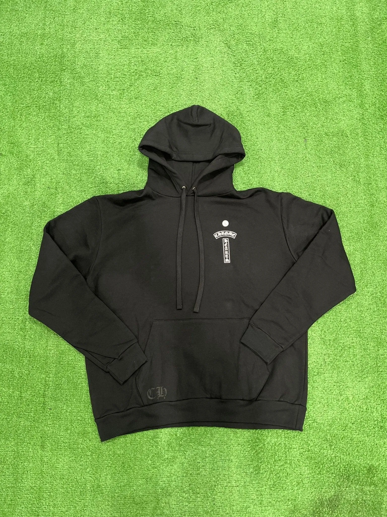 Chrome Hearts USA Shoulder Logo Hoodie Black