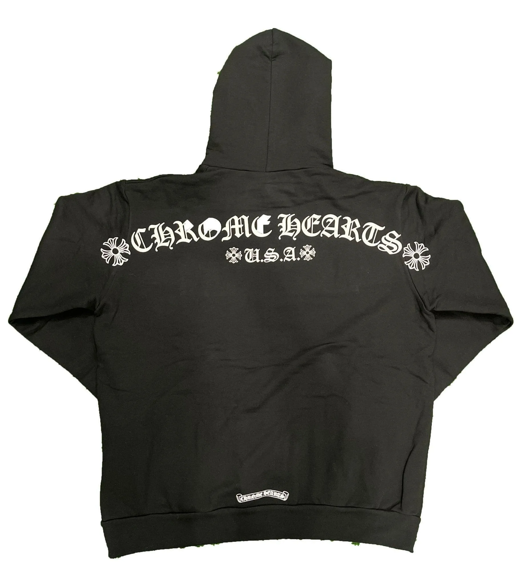 Chrome Hearts USA Shoulder Logo Hoodie Black