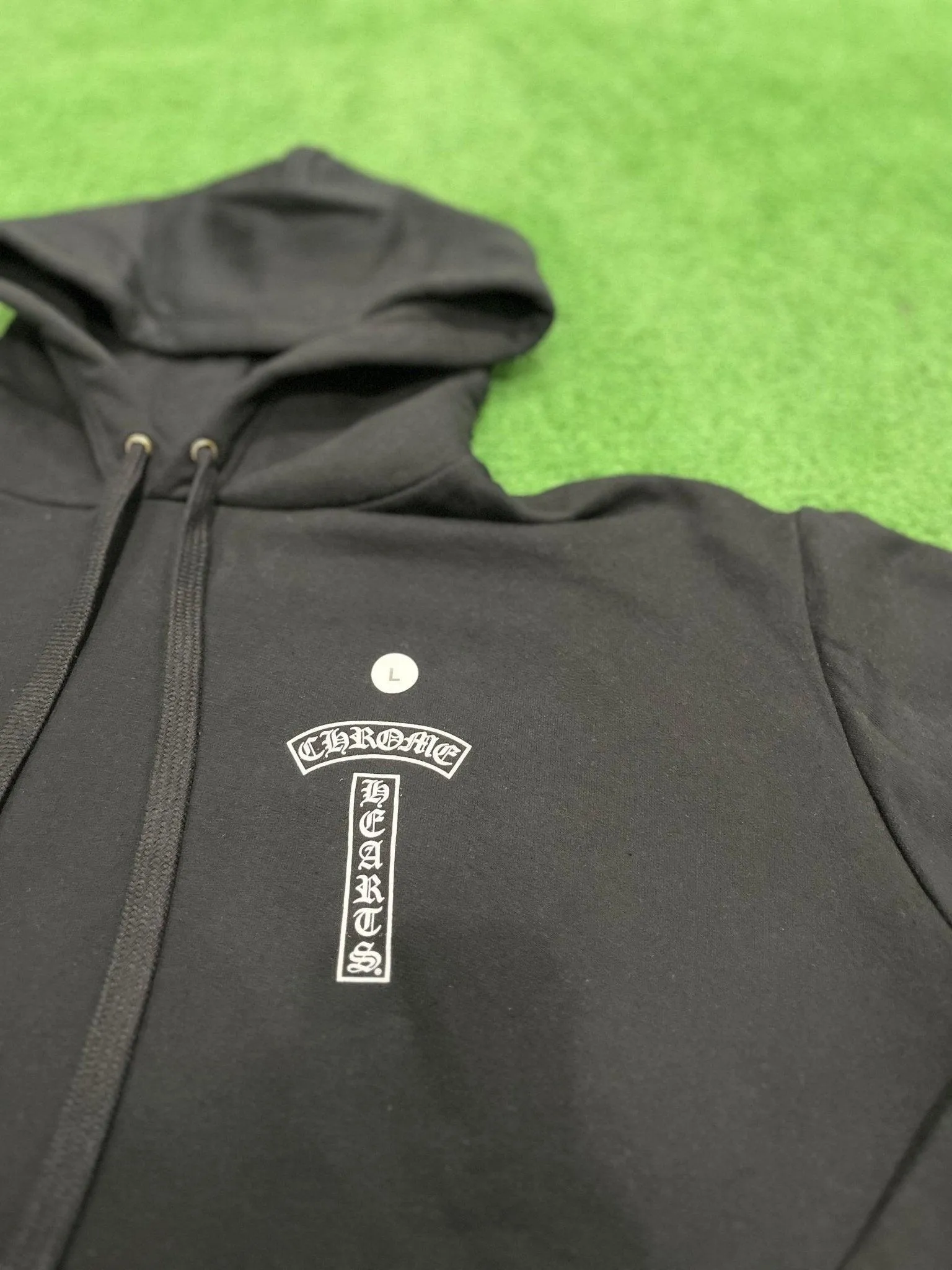 Chrome Hearts USA Shoulder Logo Hoodie Black
