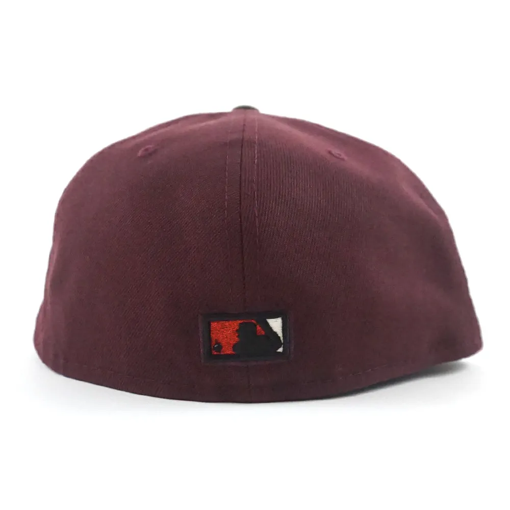 Cincinnati Reds The Big Red Machine 1975 New Era 59Fifty Fitted Hat (Maroon Walnut Red Under Brim)