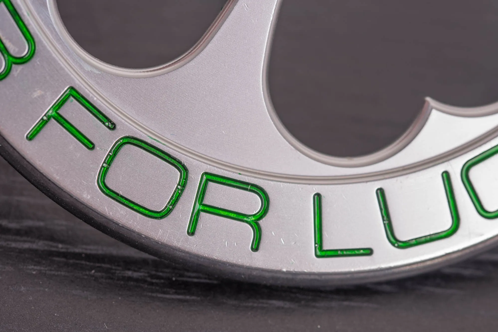 Circle-T Rub For Luck Bag Tag
