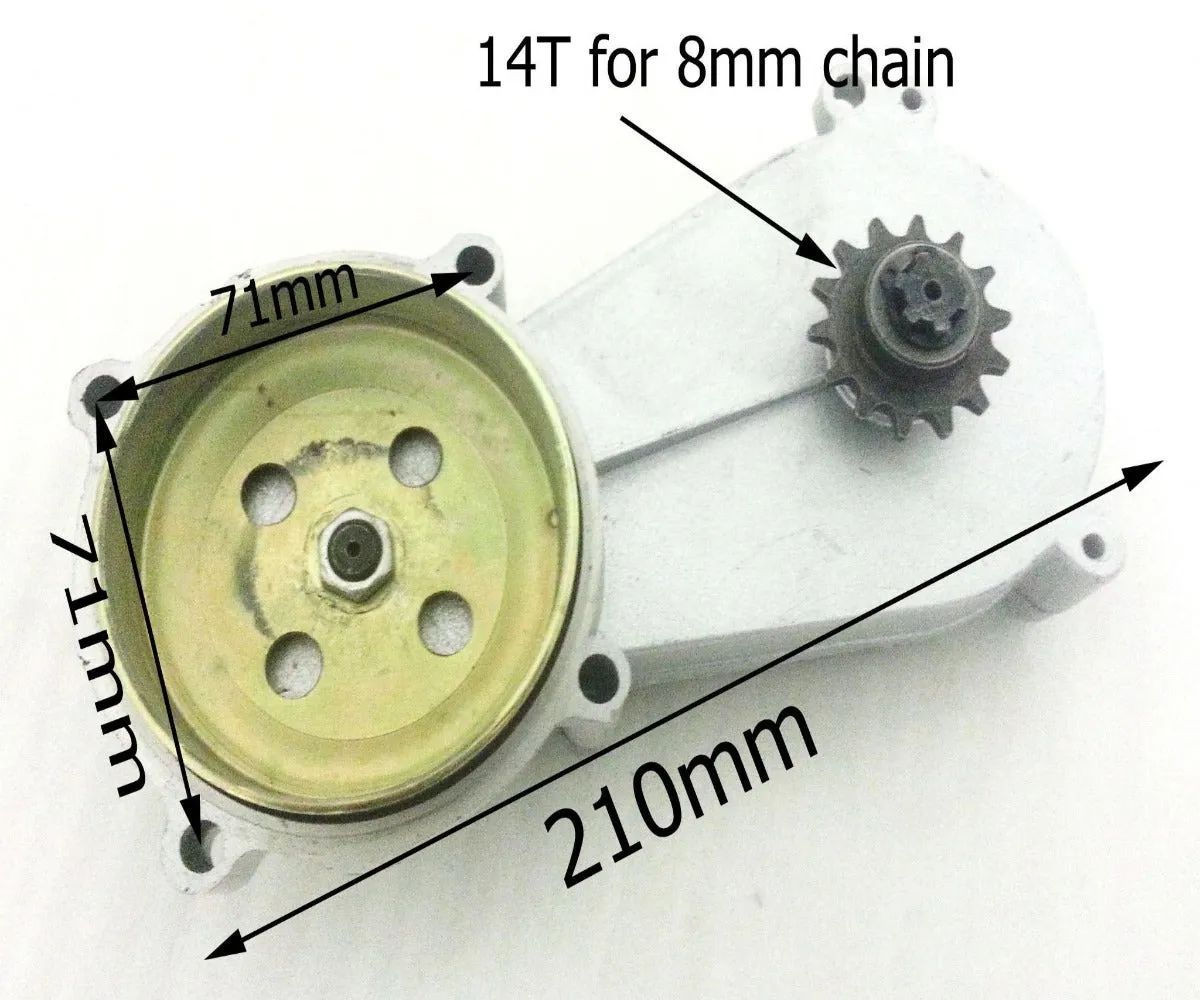 CL002 MINI DIRT BIKE CLUTCH BELL HOUSING TRANSFER BOX COMPLETE WITH FRONT SPROCKET