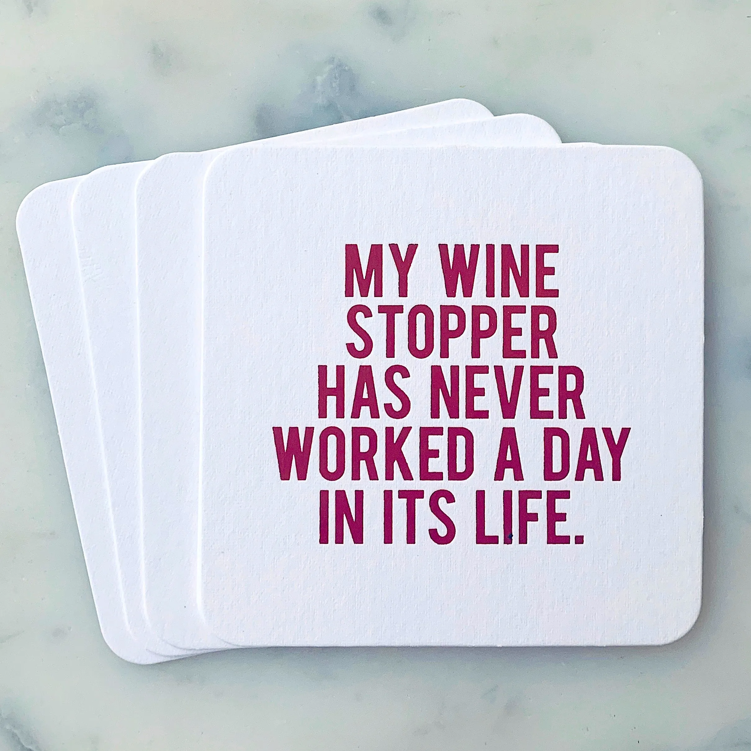 CLASSY Mixed Set - 14 Assorted Funny Wine Coasters   Gift Bag