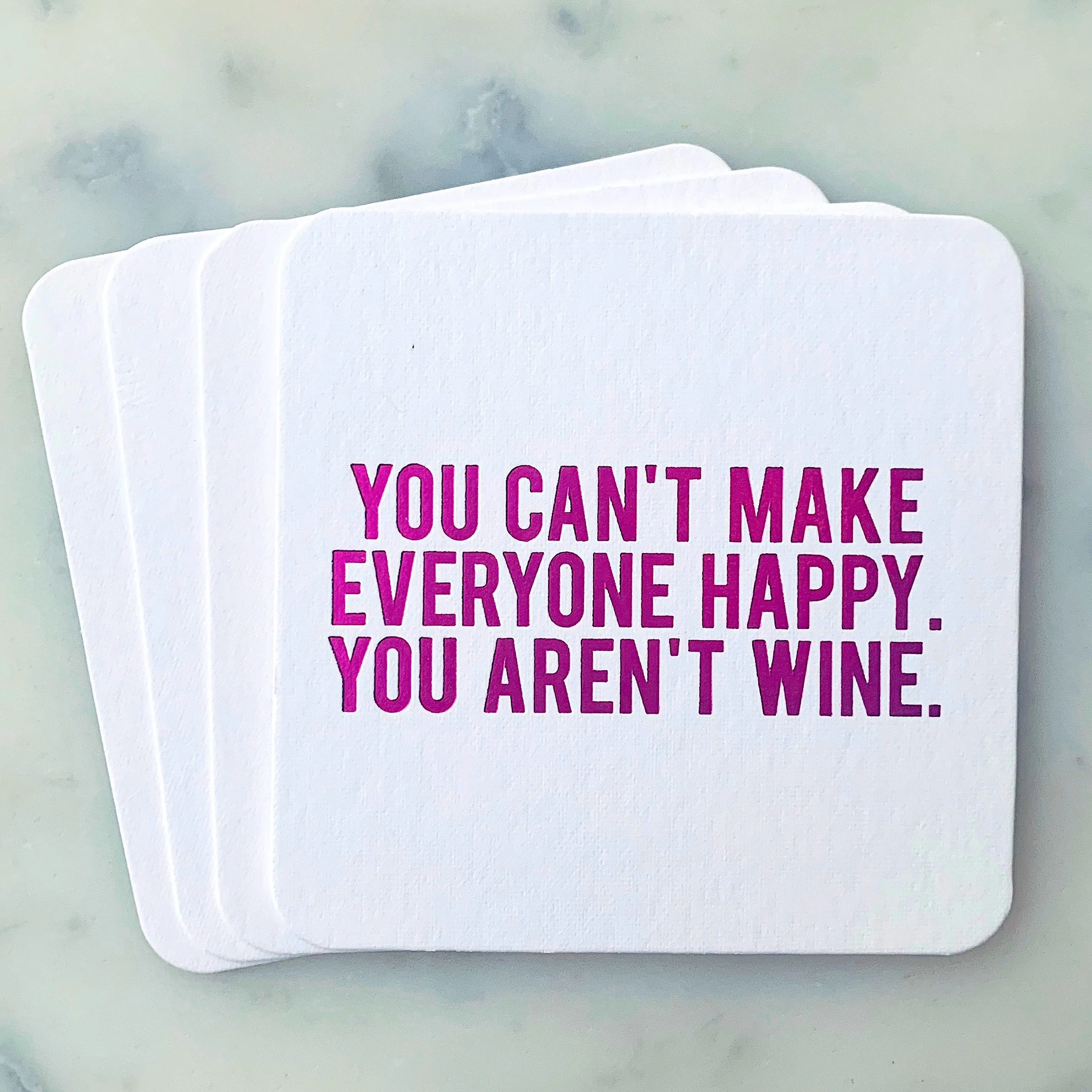 CLASSY Mixed Set - 14 Assorted Funny Wine Coasters   Gift Bag