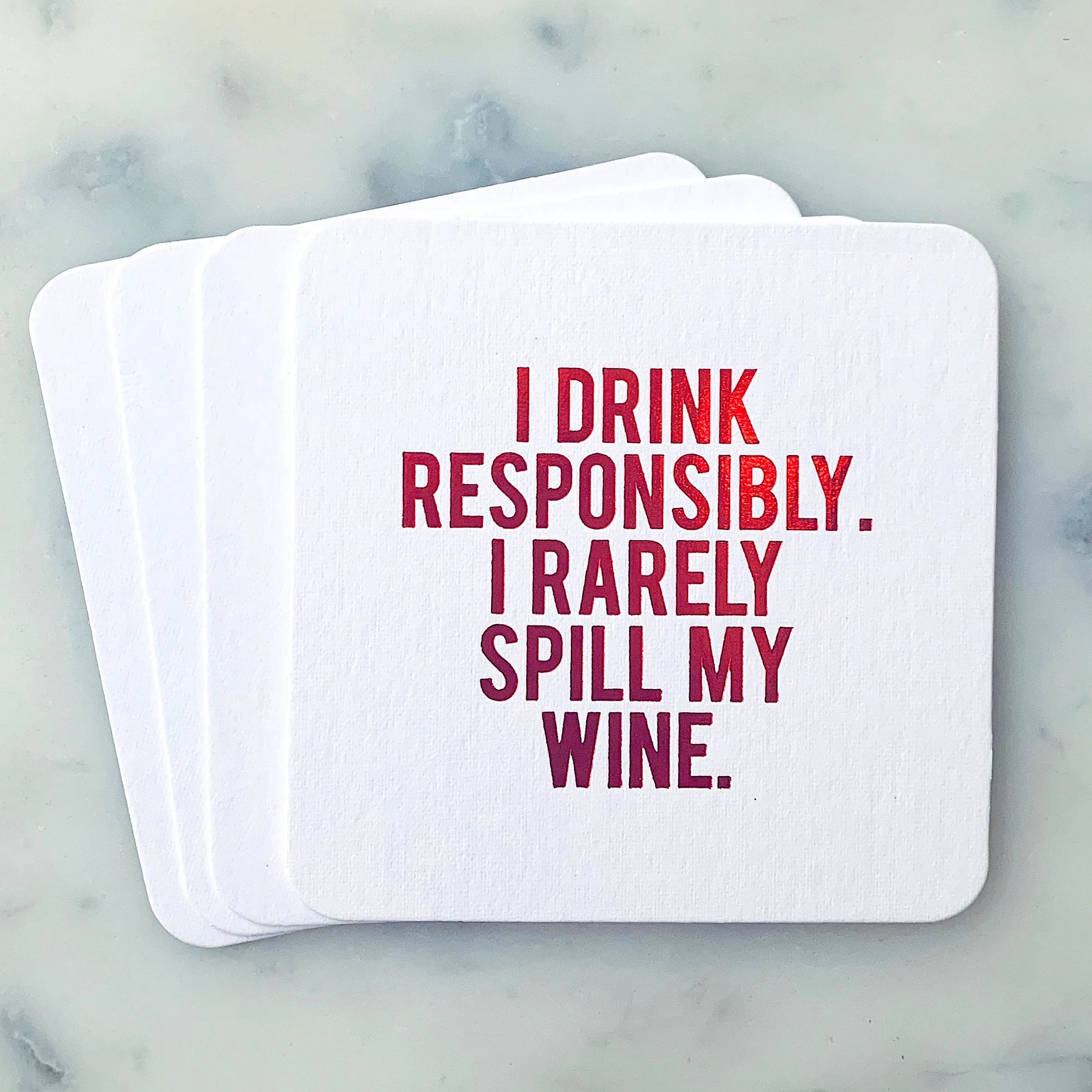 CLASSY Mixed Set - 14 Assorted Funny Wine Coasters   Gift Bag