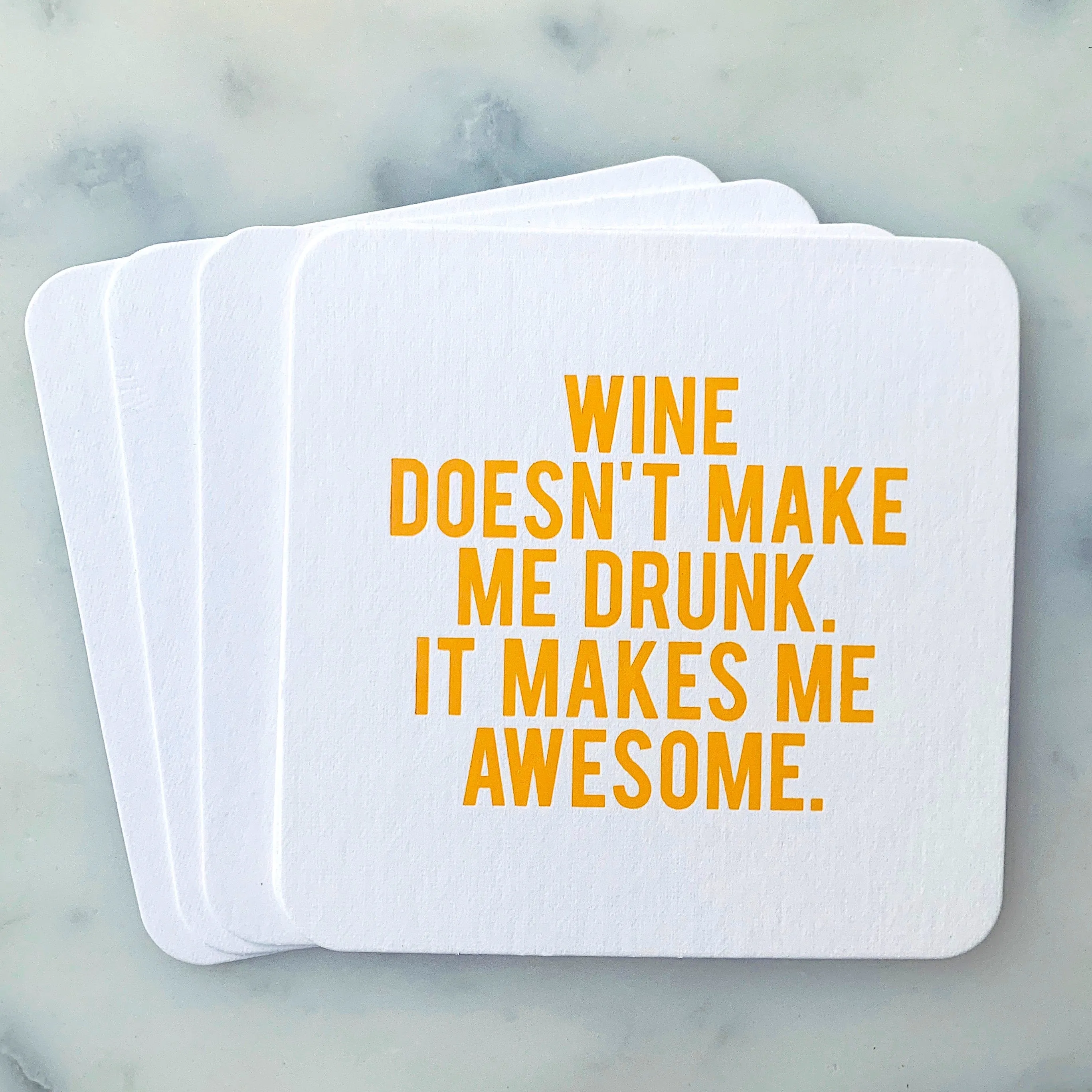 CLASSY Mixed Set - 14 Assorted Funny Wine Coasters   Gift Bag