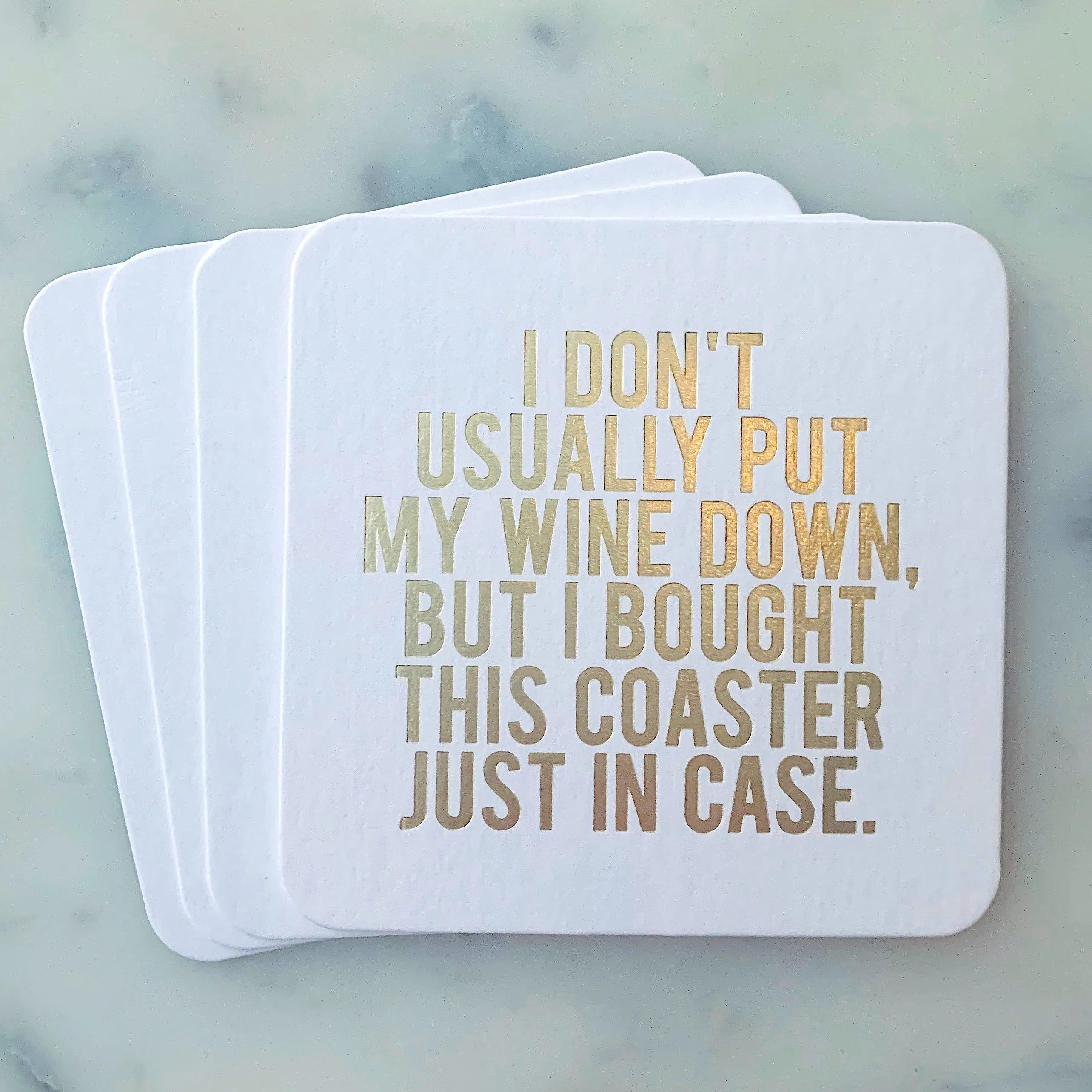 CLASSY Mixed Set - 14 Assorted Funny Wine Coasters   Gift Bag